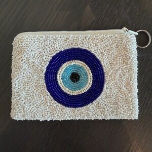 Beaded Evil Eye Key & Card Holder
